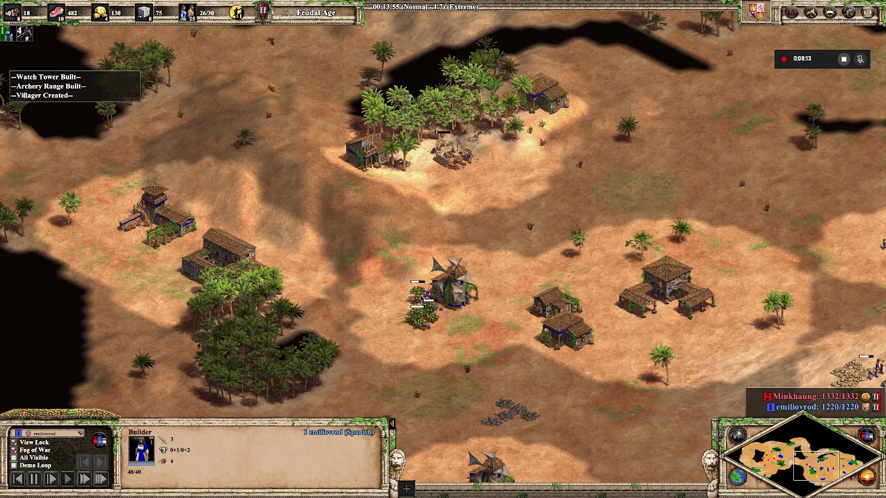 AoE2DE Spanish vs  Extreme AI
