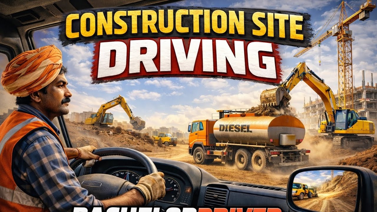 🔥 How Asian Workers Work at Construction Sites in UAE | Diesel Tanker Driver Life 🇦🇪