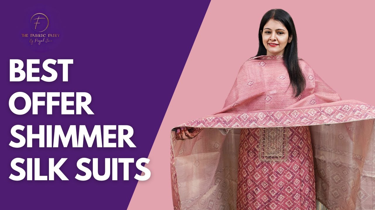 Best Offer Shimmer Silk Suits | Premium Shimmer Silk