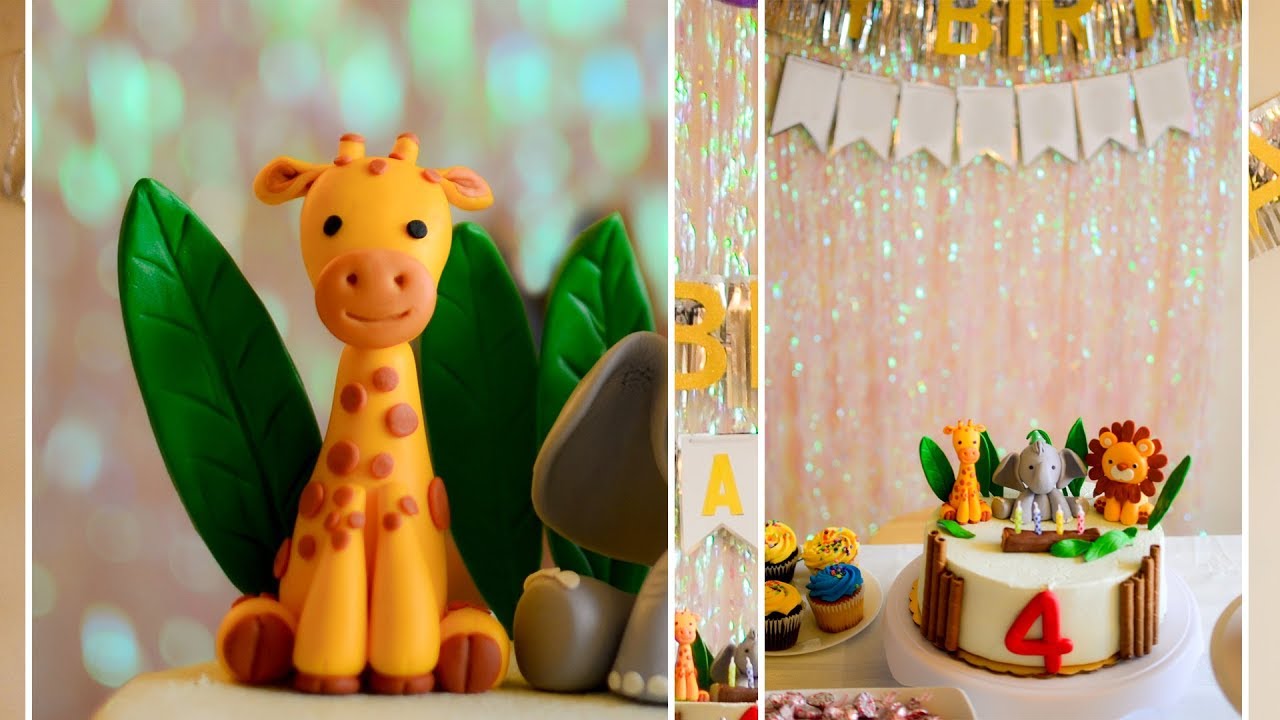 Beginner's Easy and cute Fondant Giraffe in minutes - Tutorial
