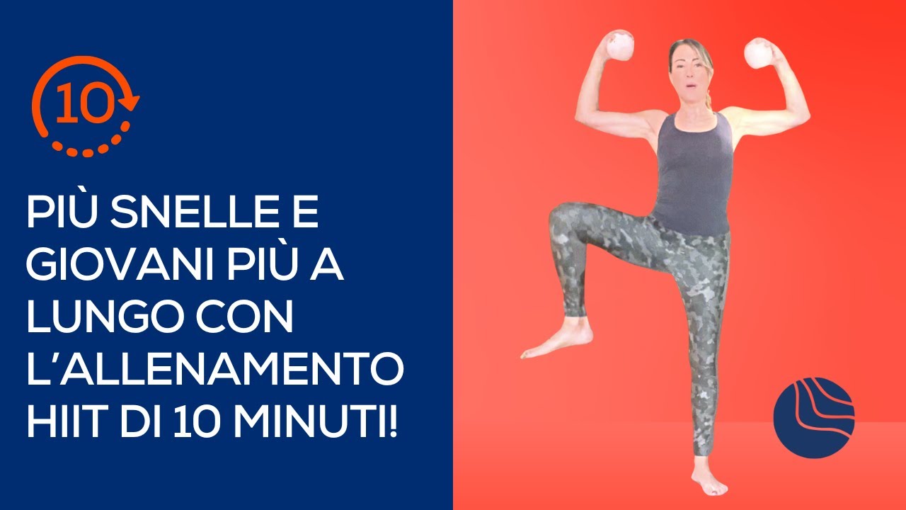Allenamento HIIT per over 50: gli esercizi per rimanere giovani! (10 minuti!)