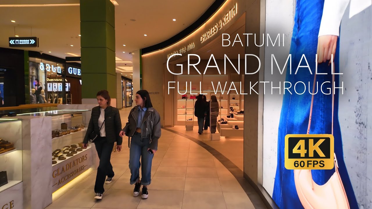 Walking in GRAND MALL, Batumi 2024 | Batumi shopping center walkthrough 4K 60 FPS