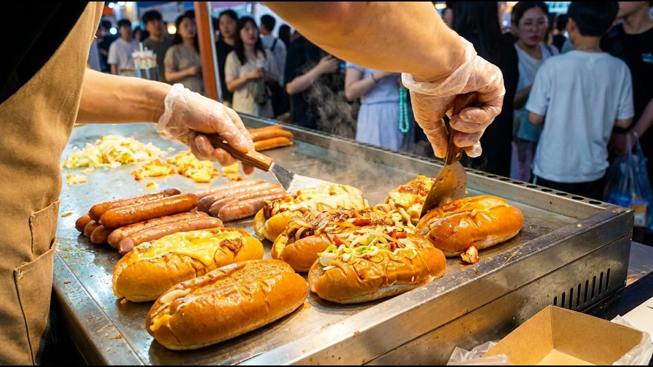 This Street Vendor's Hot Dog Recipe is Sweeping the Night Market! 😮