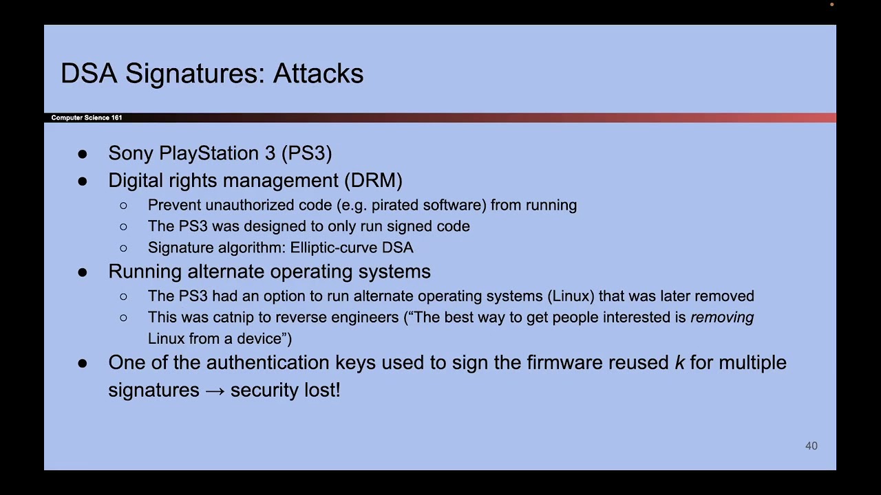 [Cryptography6, Video 10] Digital Signatures - Implementations