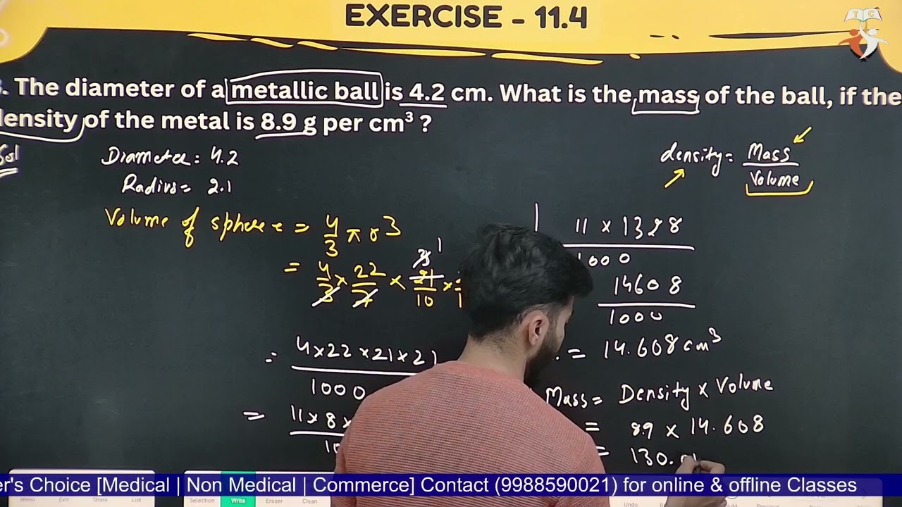 Class 9 Maths NCERT Solutions | Surface Areas and Volumes | Exercise 11.4 Part-7