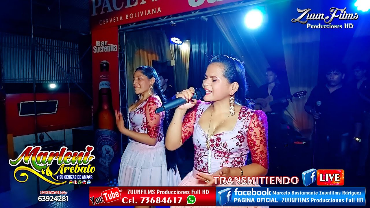MARLENE AREBALO y sus Cenisas de amor Francisquita   En Vivo 2023