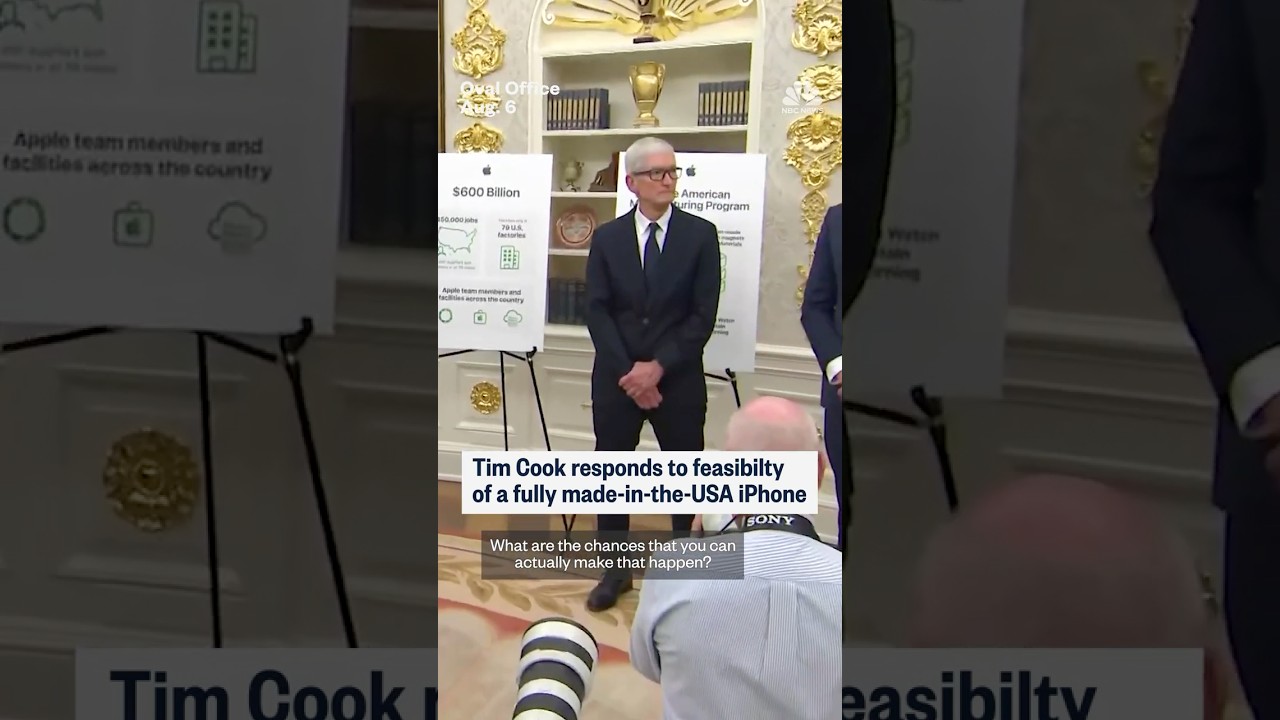 Tim Cook responds to feasibility of a fully made-in-the-USA iPhone