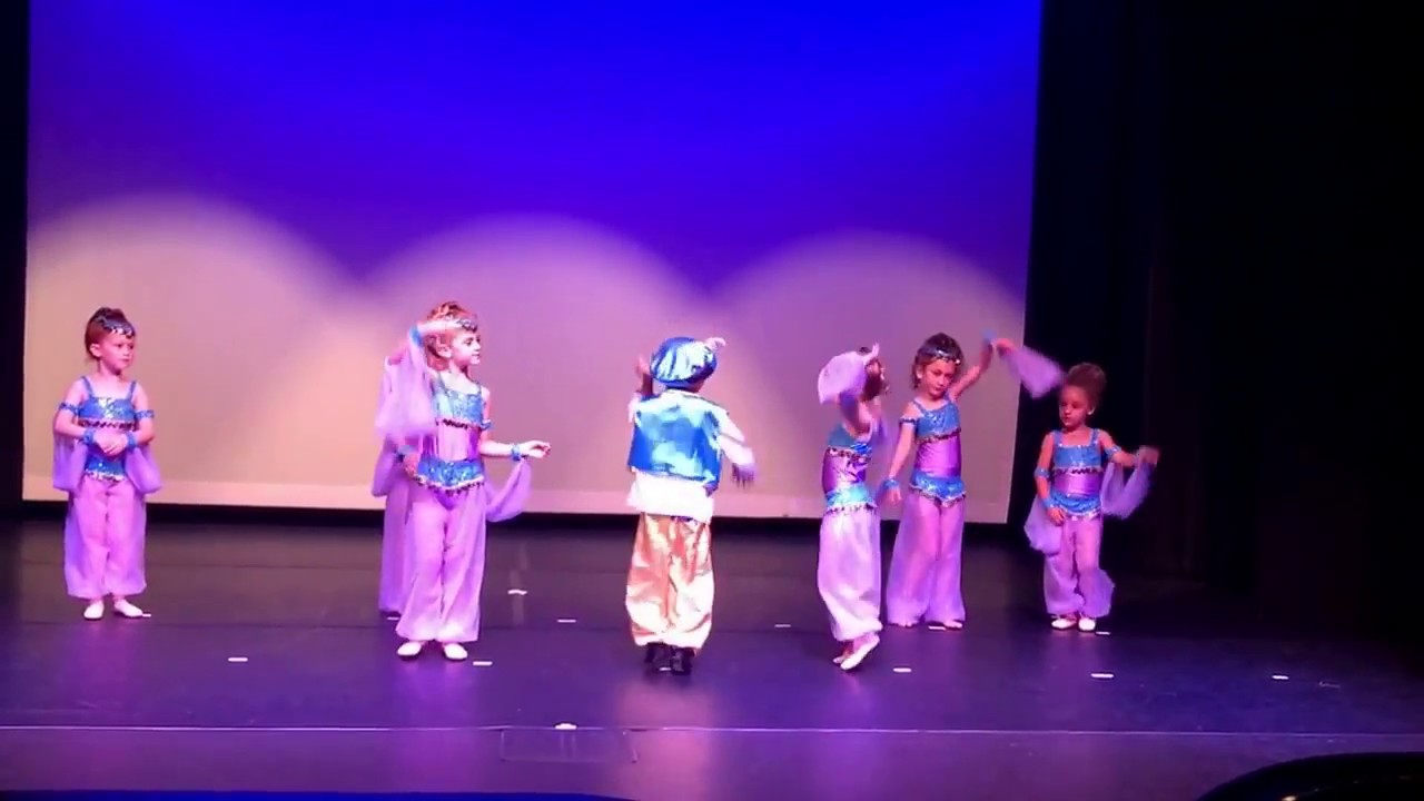 Dress rehearsal dance recital 2017.  Disney Aladdin - A Whole New World.
