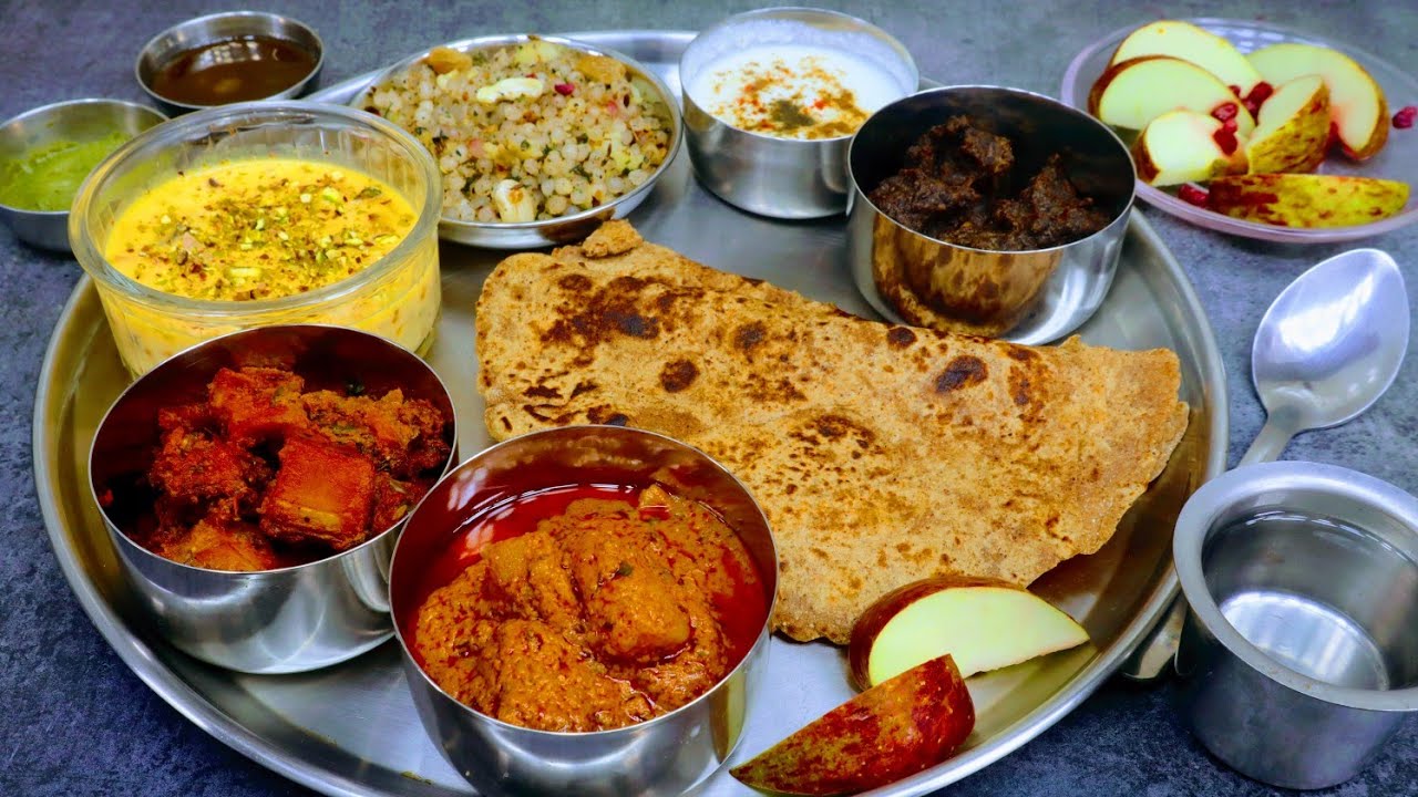 Navratri Special Thali | नवरात्रि स्पेशल थाली | Gluten Free Recipes | Veg Thali Recipe - Vrat Recipe