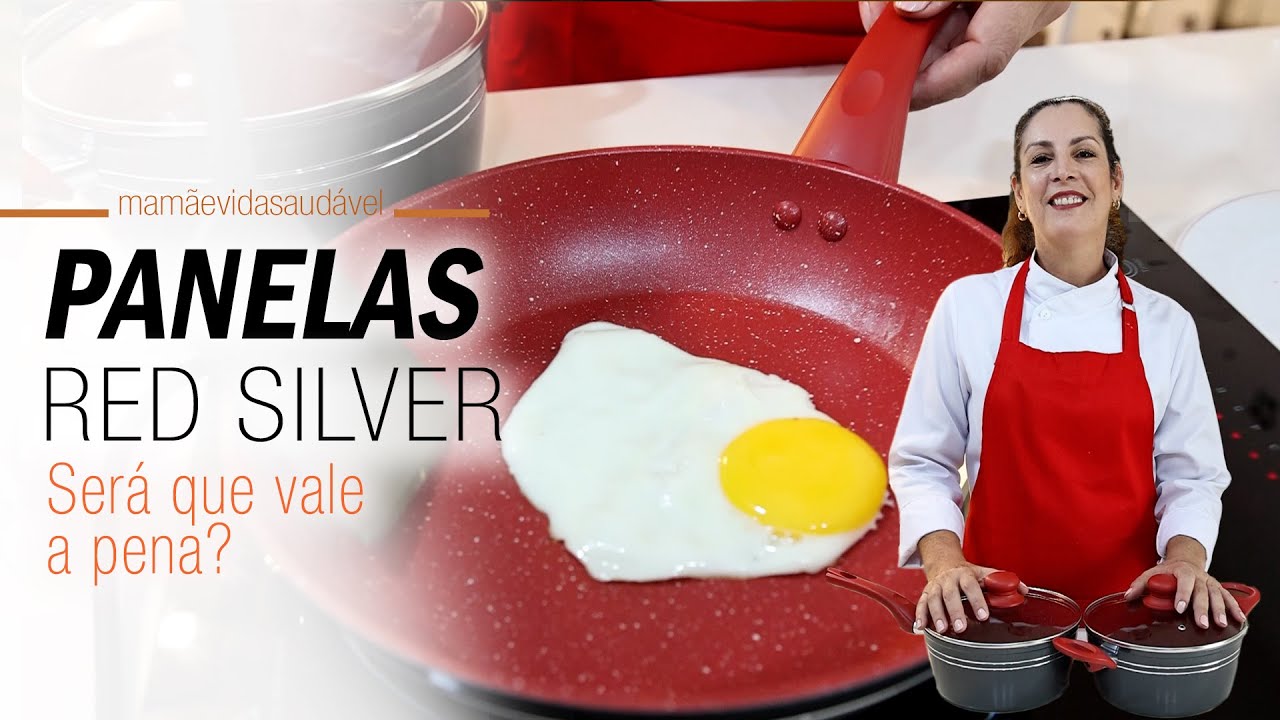 PANELAS RED SILVER: Vale a pena? Gruda ou n&atilde;o gruda? Testei pra voc&ecirc;s