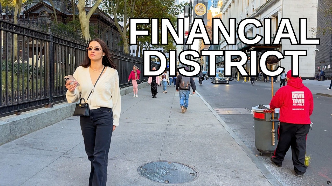 NEW YORK CITY Walking Tour [4K] - FINANCIAL DISTRICT