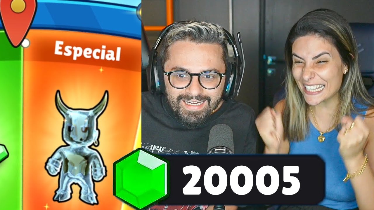 Dei 20 MIL GEMAS pra minha NAMORADA no Stumble Guys