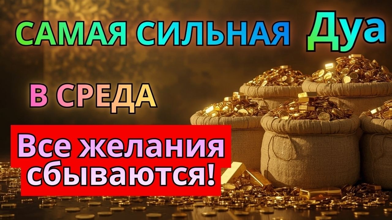 Дуа утром В Среда на Удачу деньги всегда будут приходить к вам,ИншаАллах