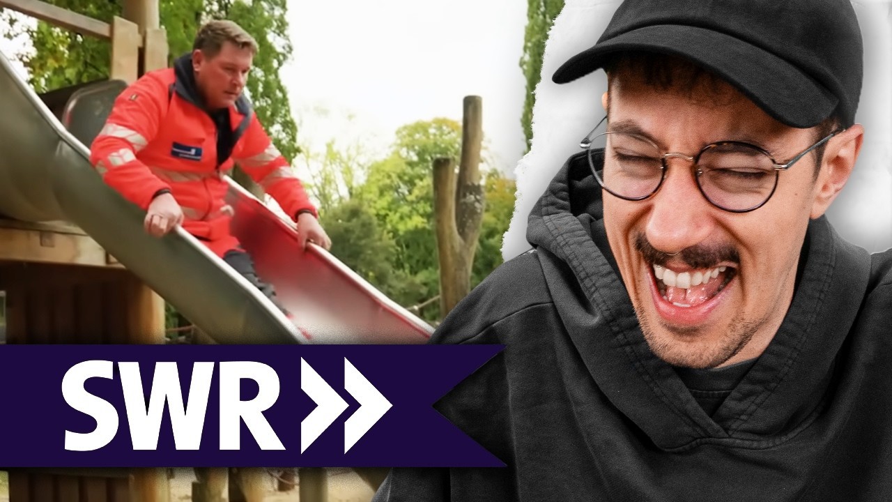 Dieser Mann rutscht BERUFLICH | H&auml;nno reagiert auf den Spielplatzpr&uuml;fer
