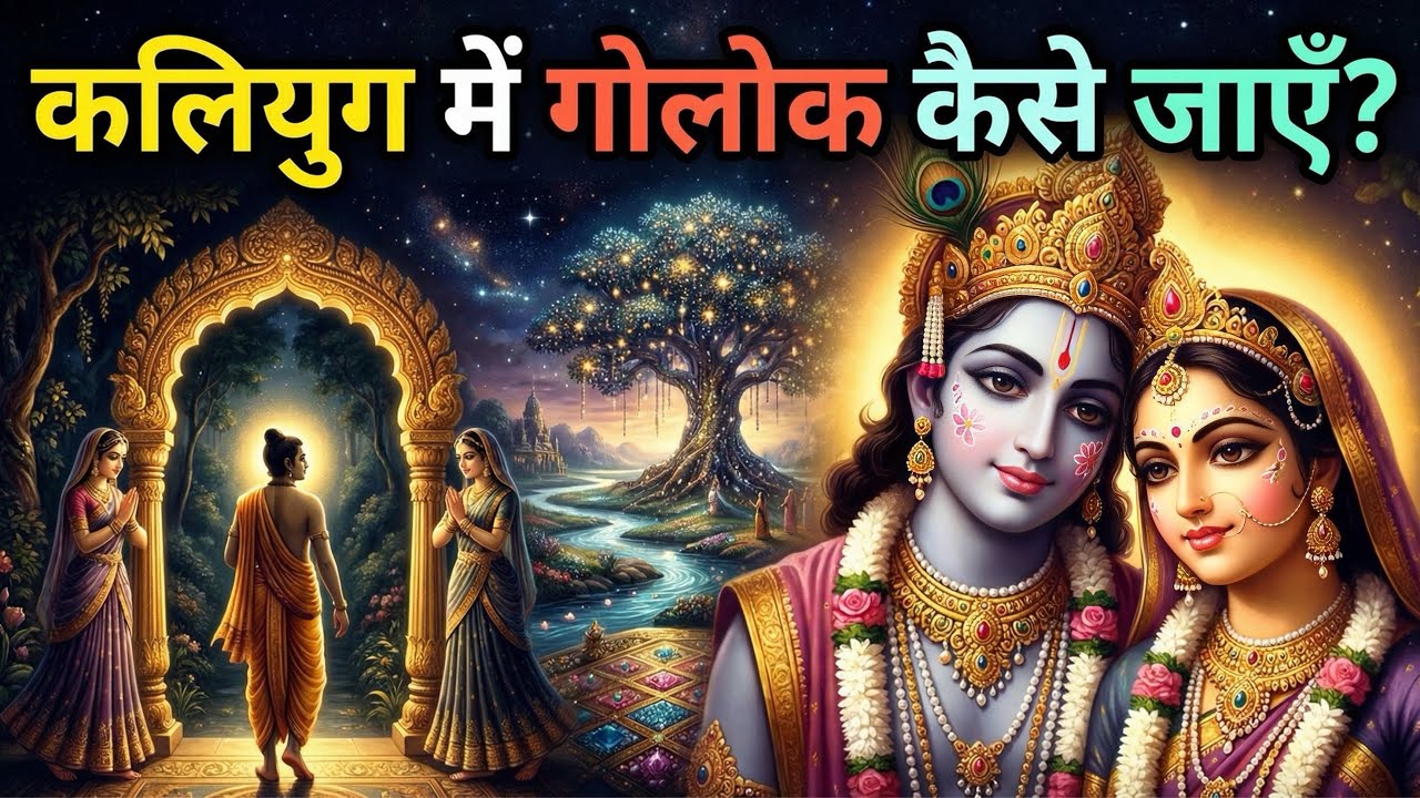 कलियुग में गोलोक कैसे जाएँ? HOW CAN ONE GO TO GOLOKA IN THE AGE OF KALI? @TheDivineTales #goloka 