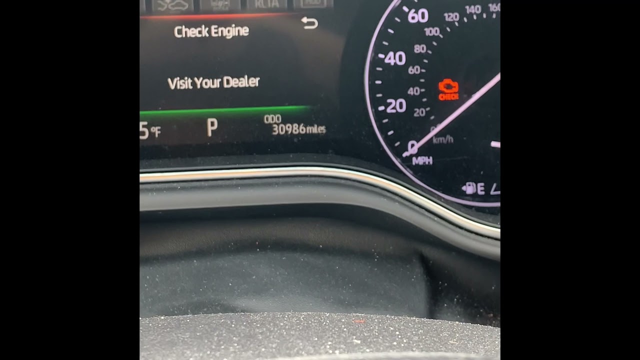 2019 Toyota Avalon Hybrid check engine light Grille Shutter Malfunction on