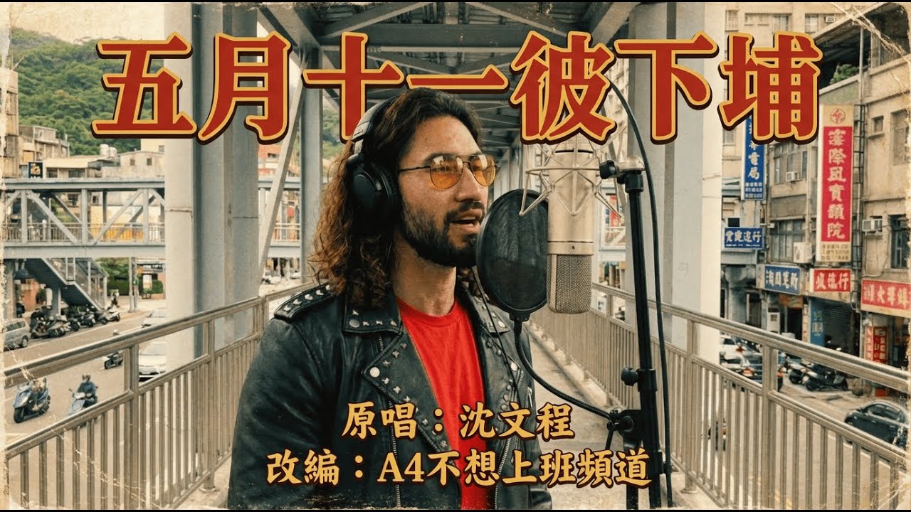 【AI台語】沈文程《五月十一彼下埔》變成熱血動漫主題曲？這發音...盡力了 😂 | A4不想上班