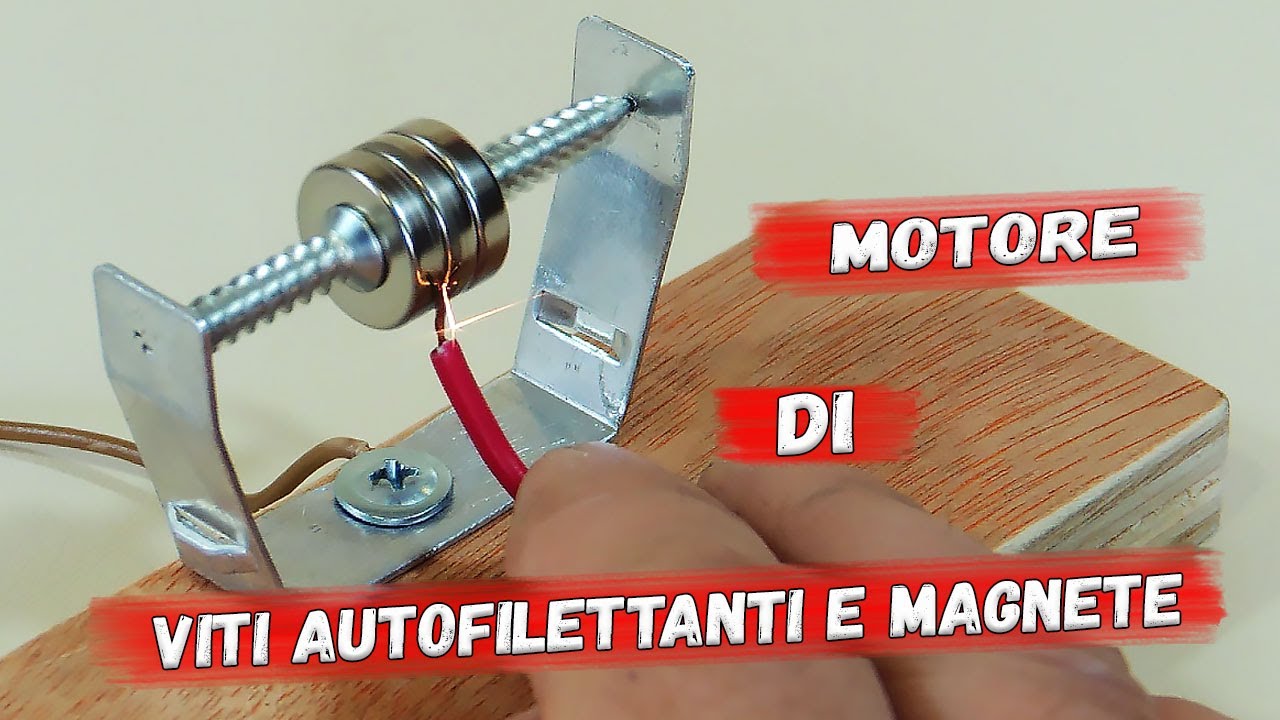 ✅ Motore unipolare fai da te.  Il potere di Lorentz in azione. ✅