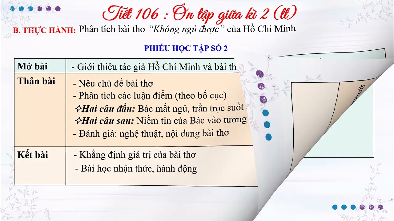 &Ocirc;N TẬP GIỮA HK2 VAN 8 CD (tt)