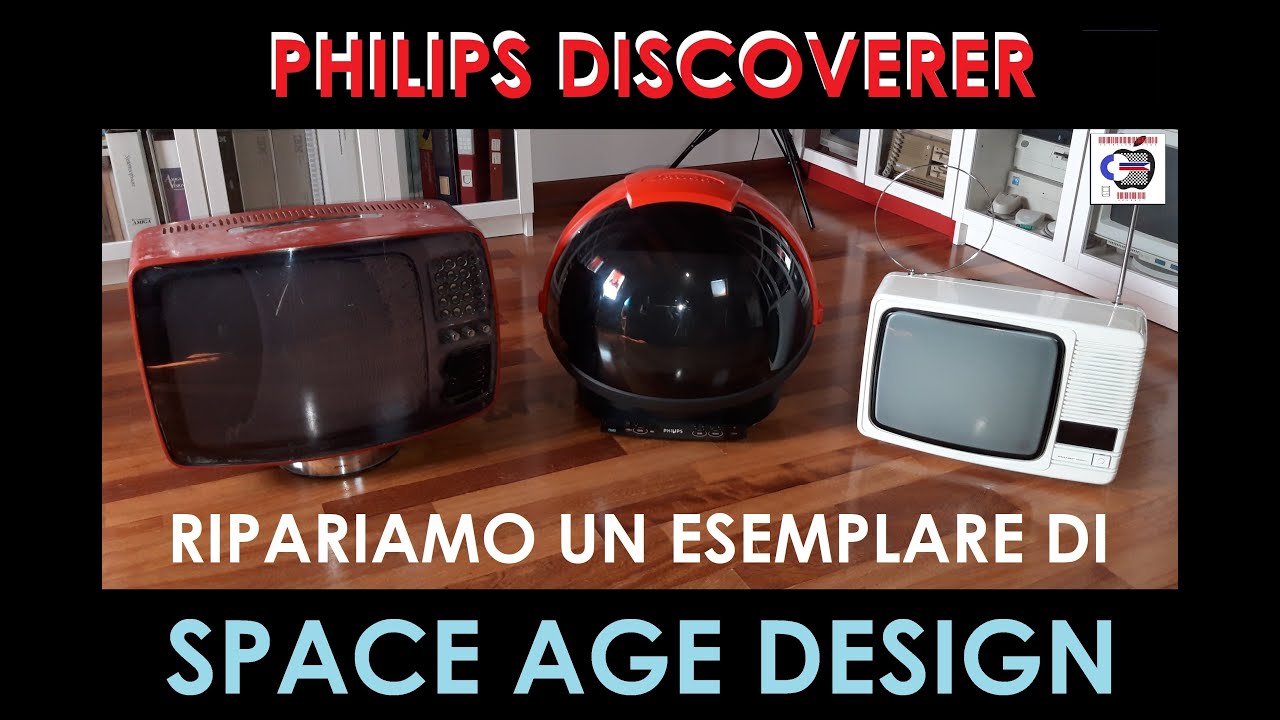 PHILIPS DISCOVERER IL VERO SPACE AGE DESIGN - FLYBACK HR7527 #retrocomputing #retrocomputer #philips