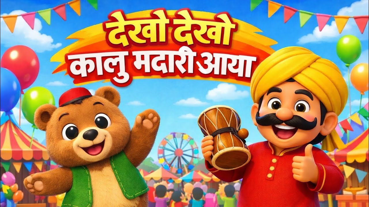 Kalu Madari Aaya | कालू मदारी आया | Hindi Rhymes And Baby Songs | Hindi Balgeet
