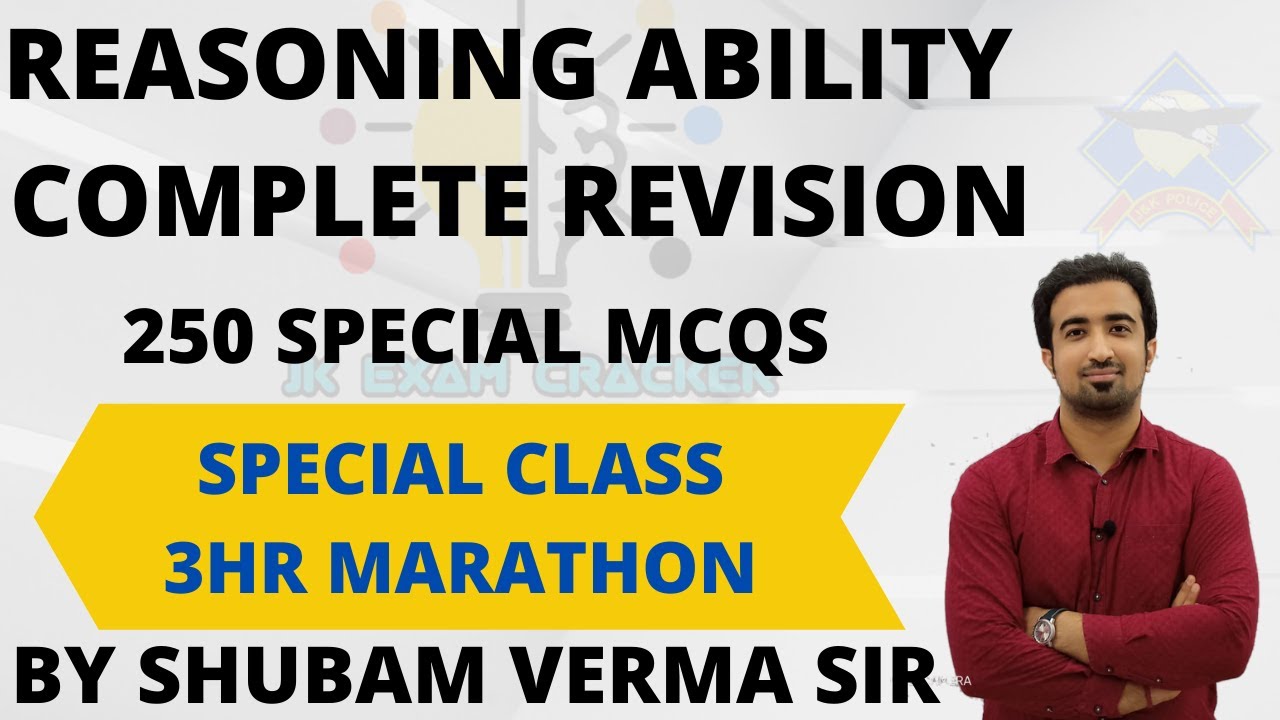 250 MCQS ON REASONING ABILITY(SET-02) | REASONING SPECIAL CLASS || IMPORTANT FOR JKPSI || FINANCE-SI