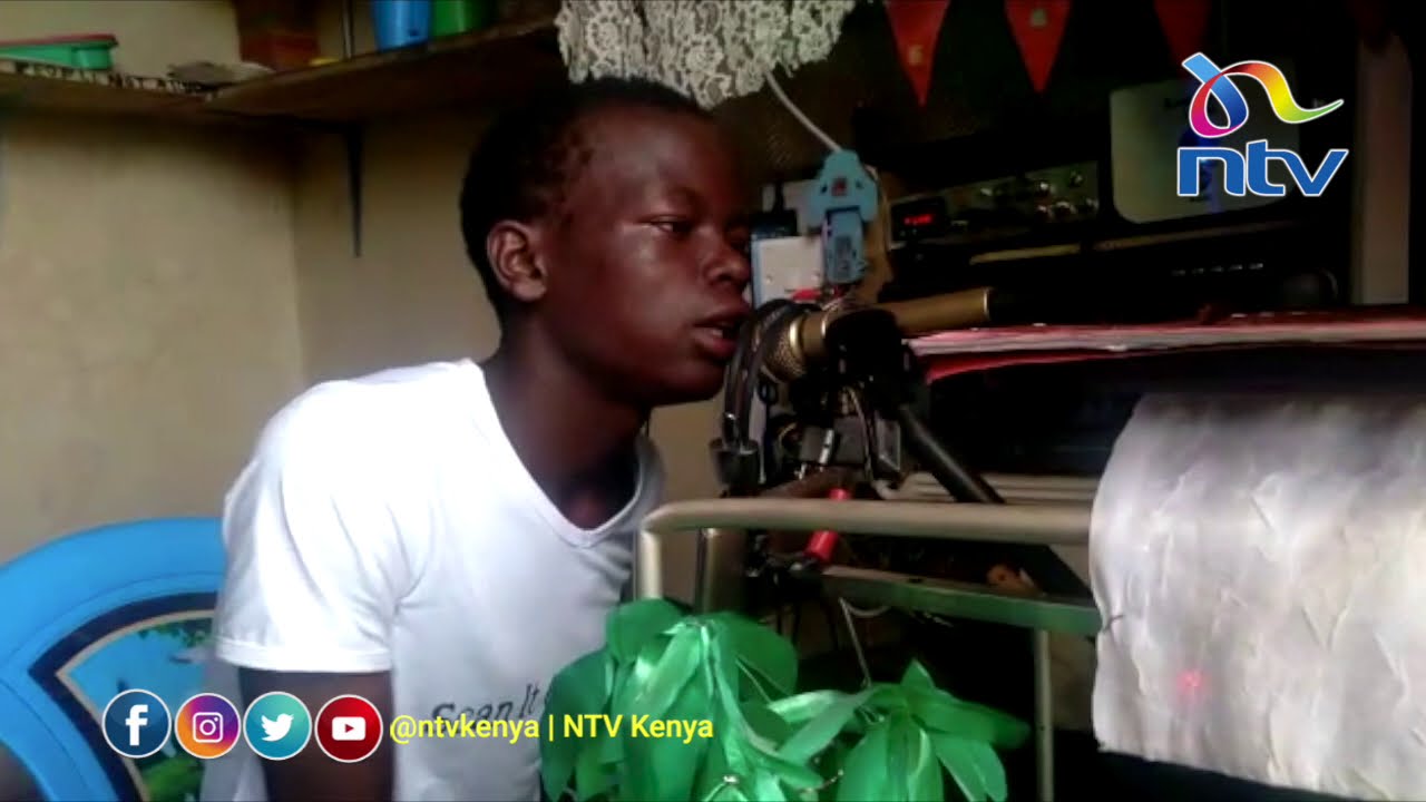 17-year-old starts his own radio station in abandoned water kiosk in Homa Bay