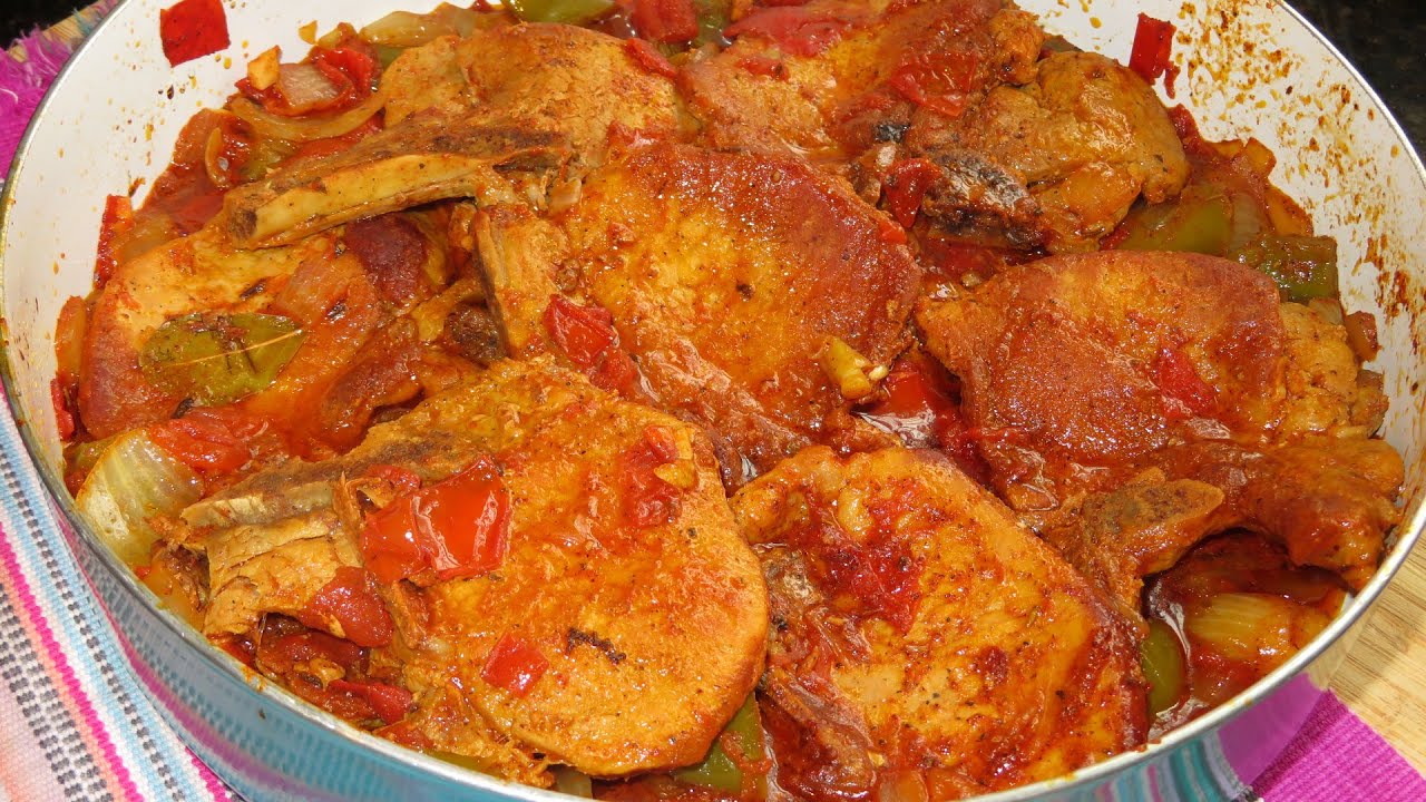 Como hacer CHULETAS DE CERDO guisadas| Jugosas y bien blanditas!