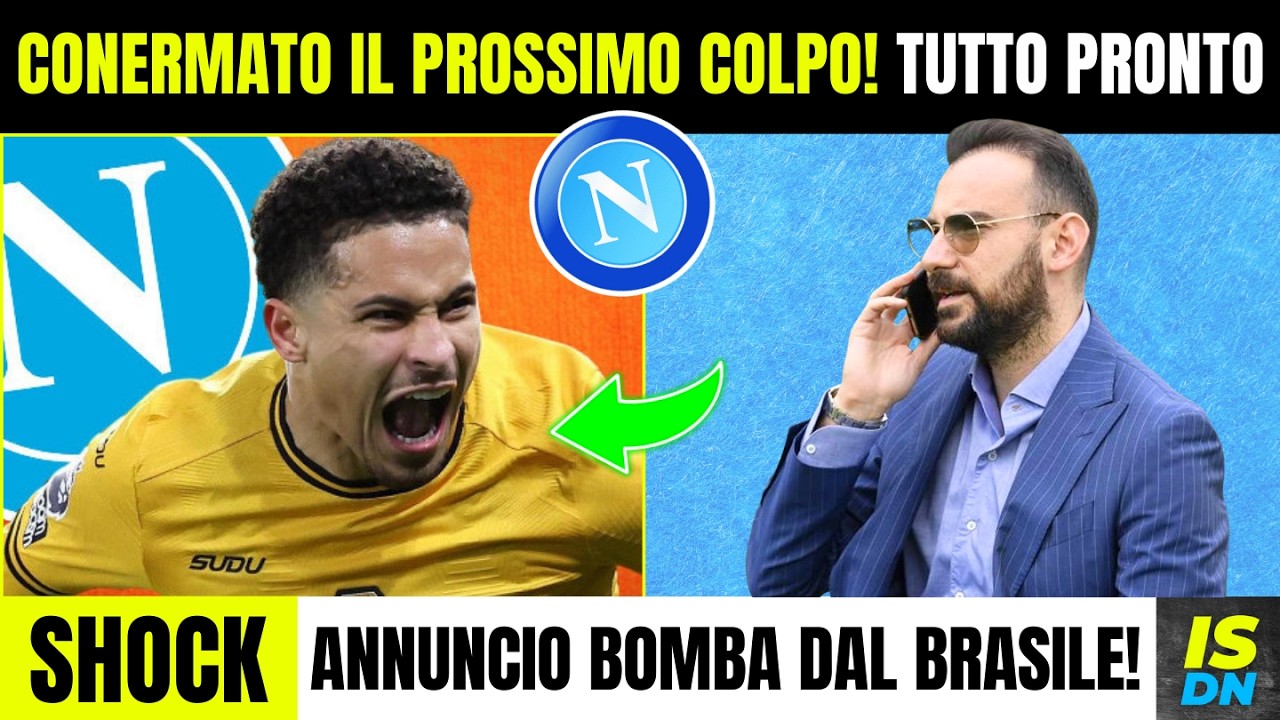 Mercato Napoli✅ Dal Brasile Confermano il Colpo! 3 Arrivi Per Conte🔥