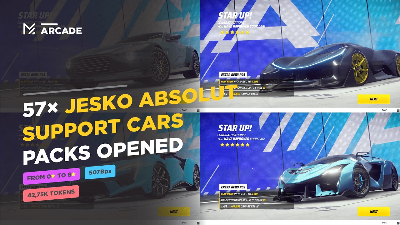 PREPARING FOR JESKO ABSOLUT || Asphalt Legends - Spending 55,25k tokens for 75x support cars packs