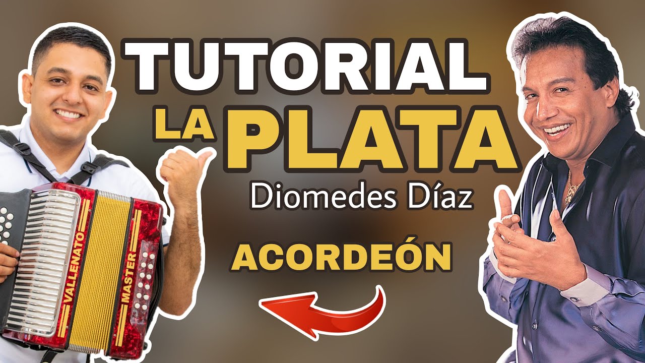LA PLATA - Diomedes Díaz (Tutorial Acordeón)