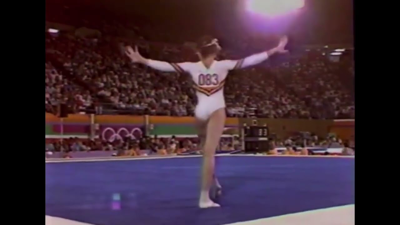 🥇 Cristina Grigoras 🇷🇴 FX TO 9.750 1984 Olympic Games