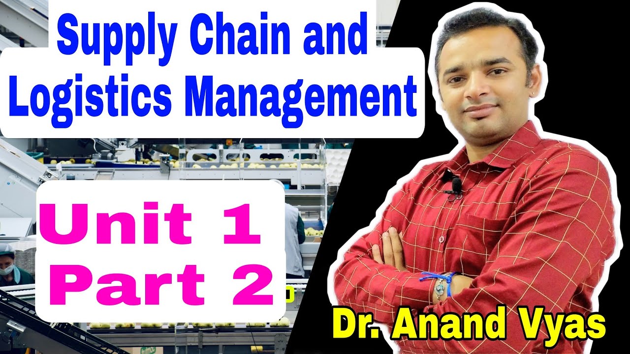 Supply Chain and Logistics Management Unit 1 Part 2 | MBA | Operations Management