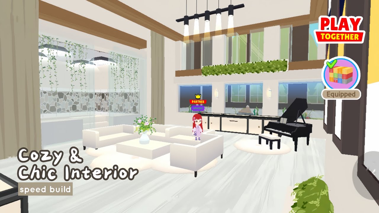 PLAY TOGETHER: Cozy & Chic Interior | Speed Build | Container House 🏡 #playtogether #homedecor