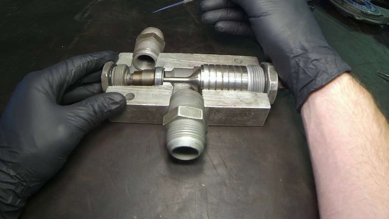The Operation of a Single Pilot Operated Line Lock