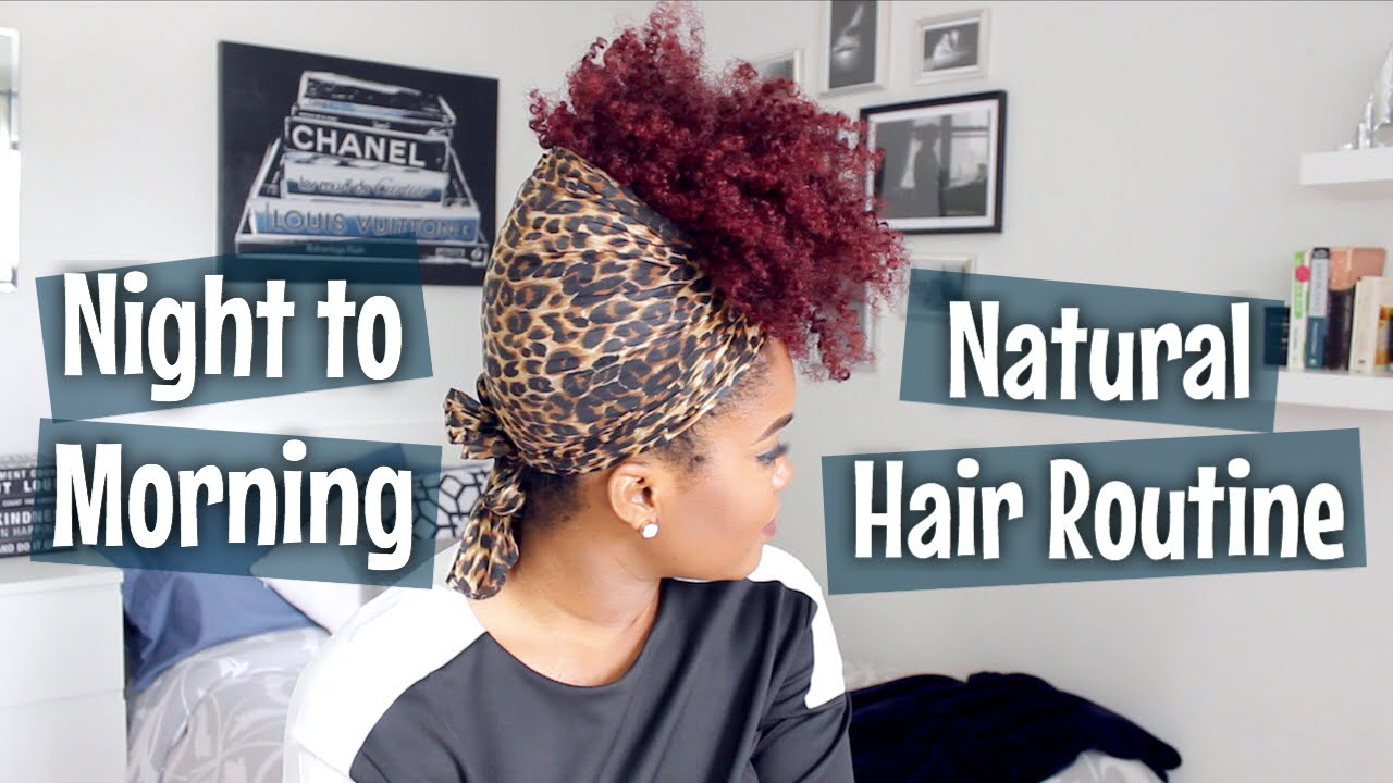 Night to Morning Natural Hair Routine
