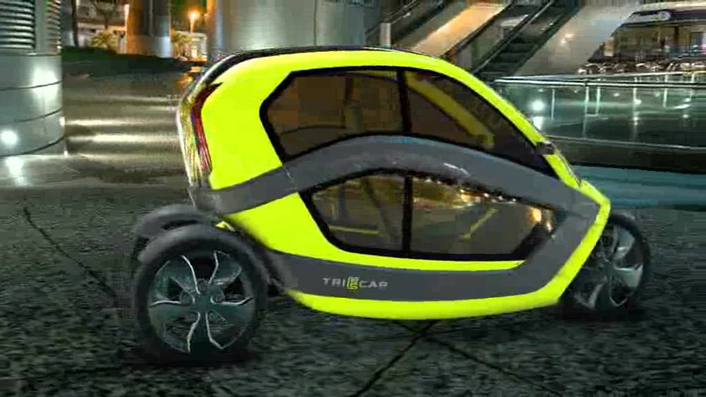 Tri-E-car Modern City Commuter Inspired By Trishaw/Beca