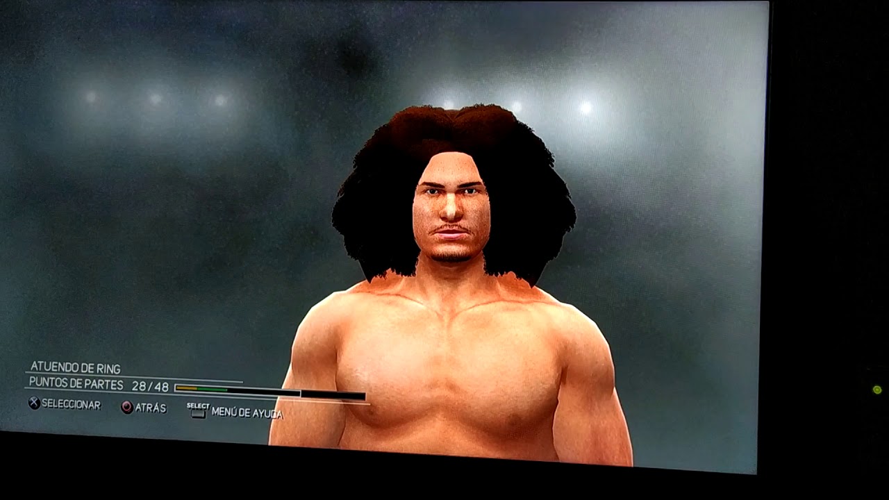 WWE2K17 ps3 Caw fórmula: Carlito '09