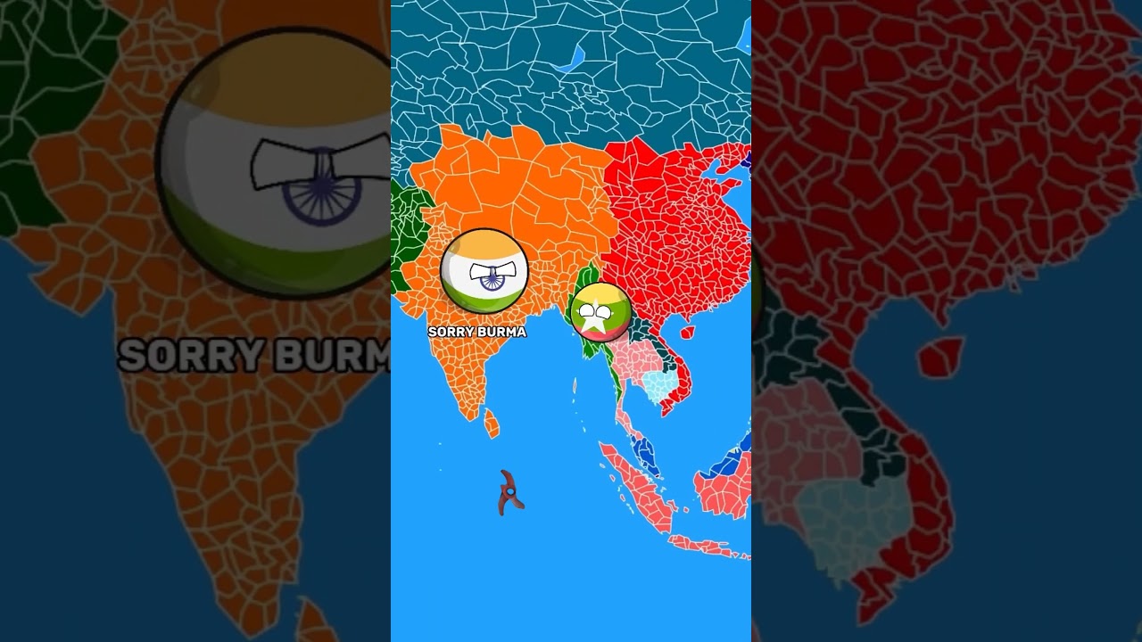 Mapping in nutshell ||Part-5||#shorts#countryballs#Prince_ki_countryballs#akhandbharat#mapping
