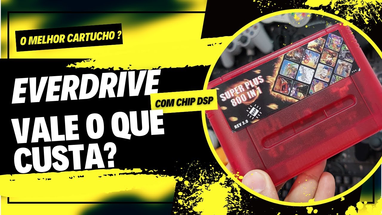 Everdrive Super Nintendo com chip DSP (Chips especiais) O MELHOR CARTUCHO DE TODOS!