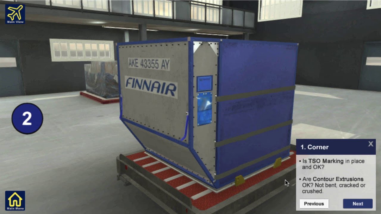 Virtual Reality ULD Training demonstration