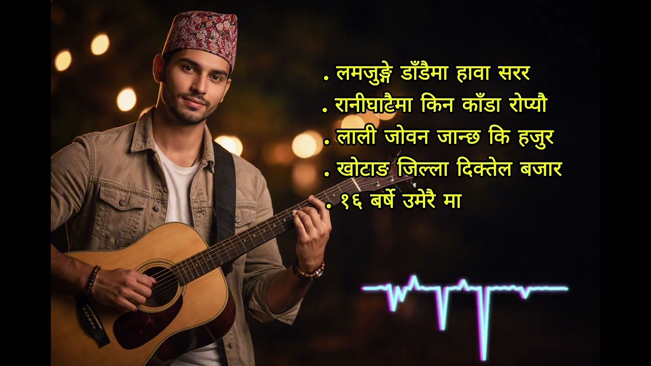 Nepali Folk Classic Songs | AI Cover Collection 2025| लमजुङ्गे डाँडैमा हावा सरर | रानीघाटैमा…
