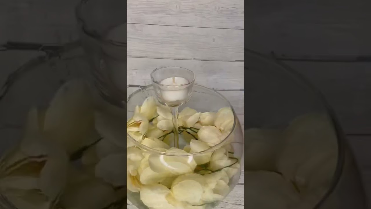 DIY faux floral centerpiece
