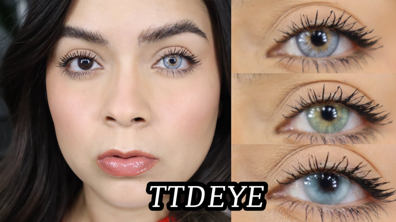 New TTDEYE Color Contact lenses 2025| Try On Haul on dark brown eyes! 