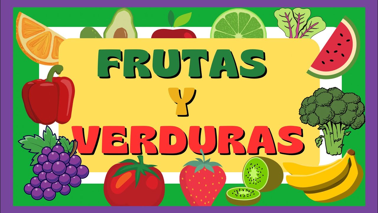 🟣🔵Frutas y verduras | Español para niños