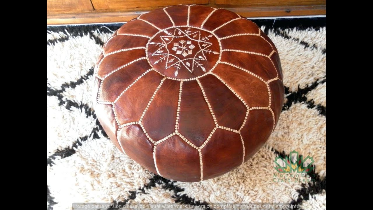 How to make our premium leather ottomans, step by step : Best Quality of Handmade for Home