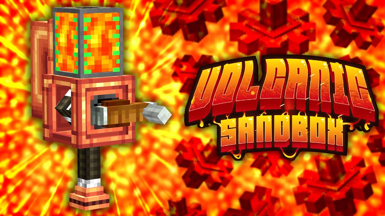 Minecraft: Вулканическая песочница | КАЧАЕМ БЕЗДОННЫЙ ЗАПАС ЛАВЫ! #4 [Модифицированный квестовый ...
