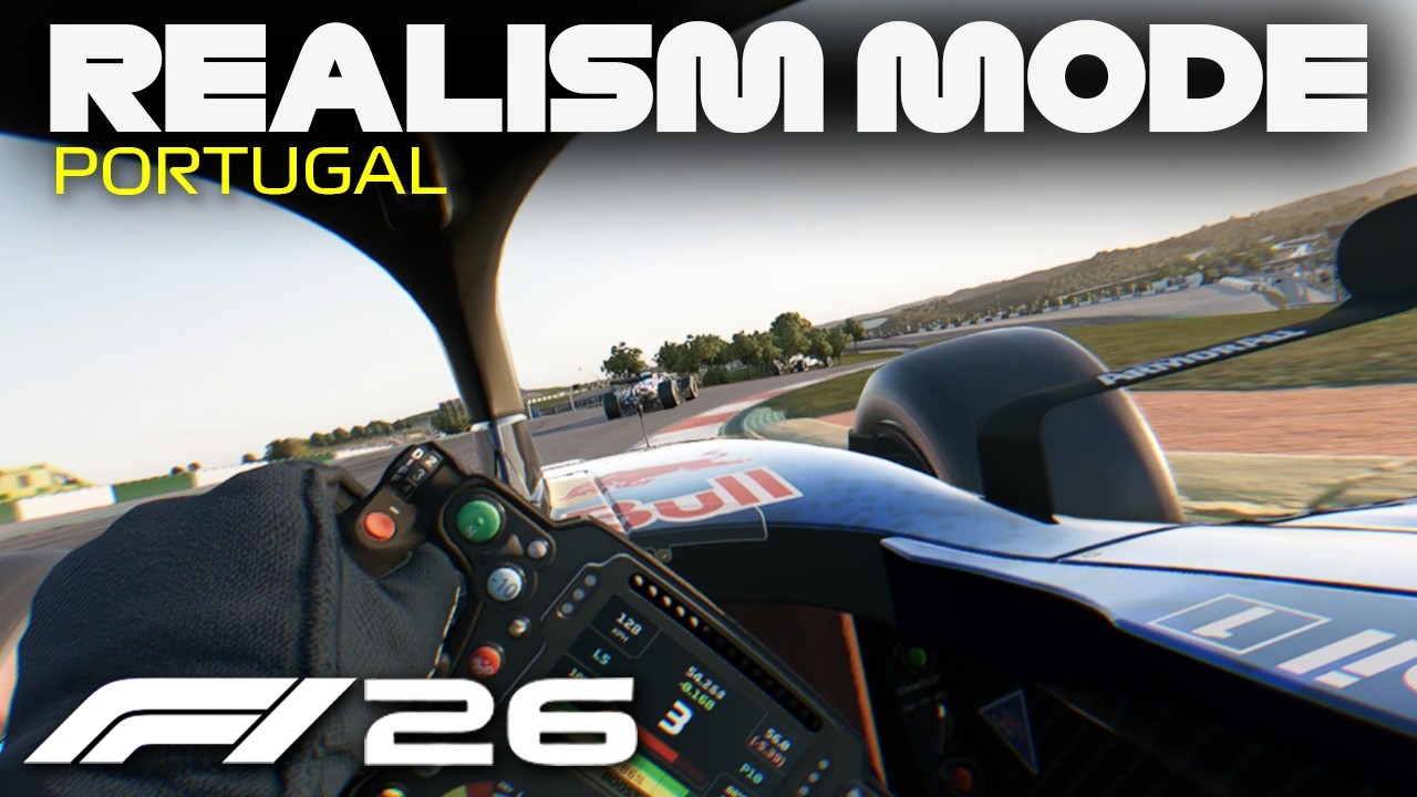 F1 26 Realism Mode - Max Verstappen at Portimao [100% Race + Cockpit view + No HUD]