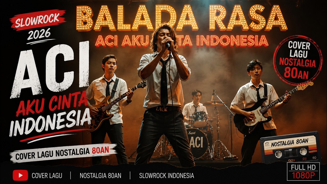 ACI – Aku Cinta Indonesia 🎵 | Cover By Balada Rasa | Lagu  TVRI 80-an Legendaris 🎵  Slow Rock