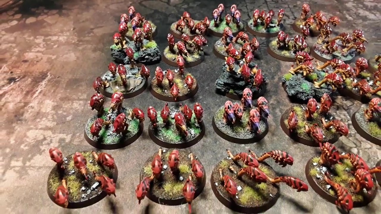 WARHAMMER 40K TYRANID ARMY - Ripper Swarms - part 5